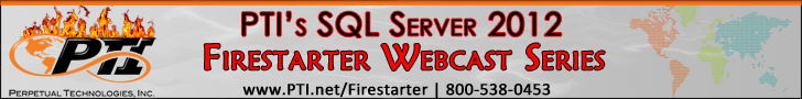 PTI SQL Server 2012 Webcast Series Banner